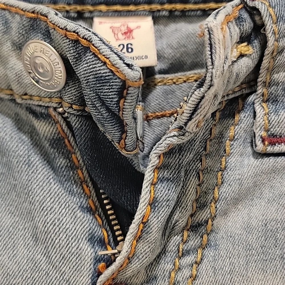 True Religion Women's Light Blue Skinny Jeans Size 26 - Picture 10 of 12